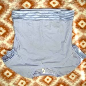 Purple, Lululemon shirt.